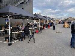 Pits outside of 50 Day Street, November 2020