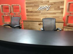 Announcer's desk, March 2022