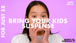 "Suspense" advertising flyer, March 2022