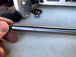 Damage to Voxel's weapon shaft, November 2020