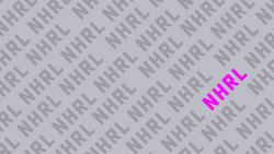 Grey NHRL wallpaper with pink popout, March 2021