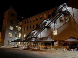 Outdoor of 50 Day Street at night