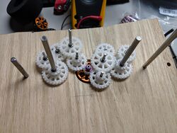 Spine Crawler drive geartrain prototyping