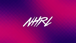 Pink textured NHRL logo, May 2021