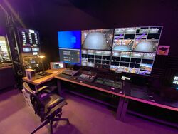 NHRL's broadcast booth, July 2020