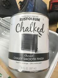 Rustoleum Chalky Smooth paint, January 2021